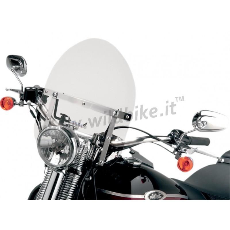 PARE BRISE MINI POLICE  POUR HARLEY  DAVIDSON  SOFTAIL  CLEAR