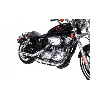 MUFFLERS SLIP ON  EXTENSION DRAG PIPES CHROME FOR HARLEY DAVIDSON XL SPORTSTER '04-'13