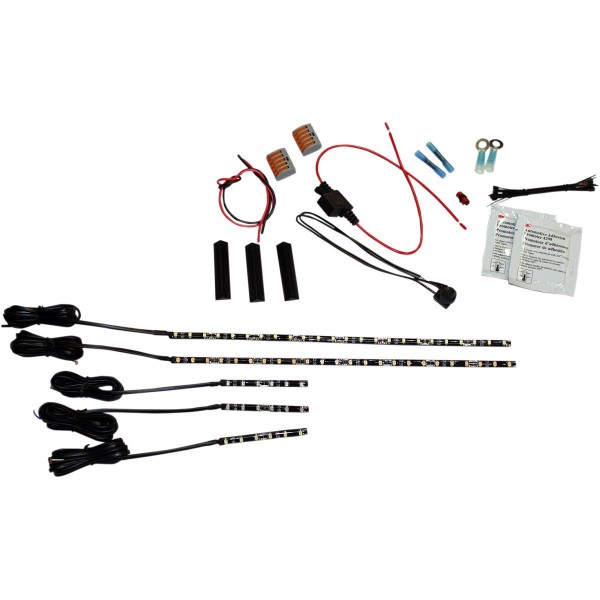 KIT LED MOTOR Magicflex 2® CRUISER ROTE FARBE FÜR CUSTOM MOTORRAD UND HARLEY DAVIDSON