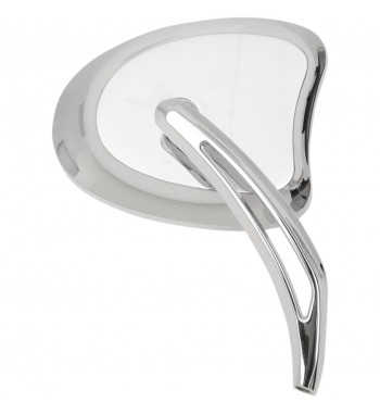 MIRRORS TAPERED CHROME WITH SHORT SLOTTED STEMS FOR HARLEY DAVIDSON