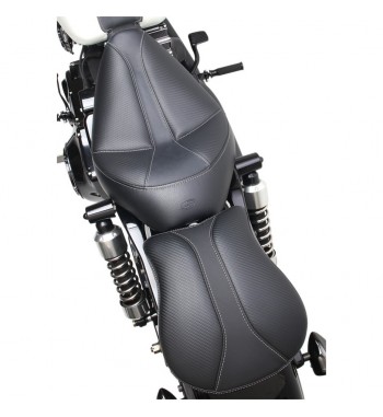 LEATHER PILLION 9" PAD COMFORT PASSENGER DOMINATOR WITH GEL MEDIUM PAD W/SUCTION CUPS HARLEY DAVIDSON AND CUSTOM MOTORCYCLE