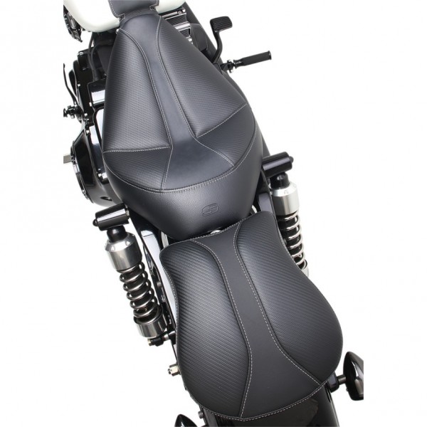 Coussin de dossier noir universel pour passager arrière de moto, coussin  pour Honda, Yamaha, Suzuki, Harley