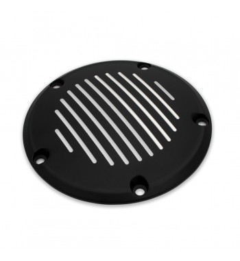 CLUTCH DERBY COVER GROOVED BLACK FOR HARLEY DAVIDSON TWIN CAM '99-'17