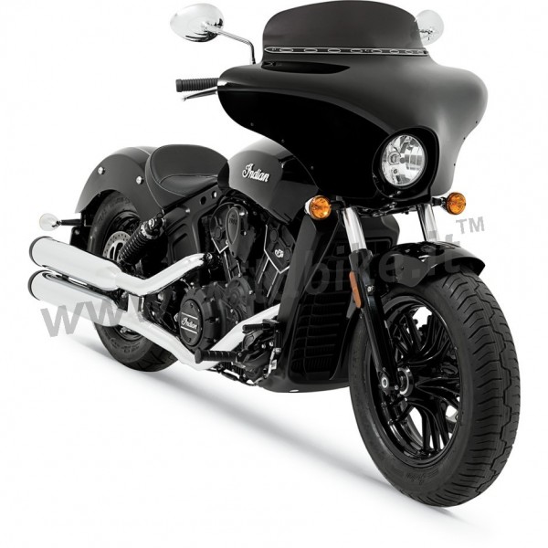 BATWING FAIRING WINDSHIELD BLACK FOR INDIAN SCOUT '15-'17