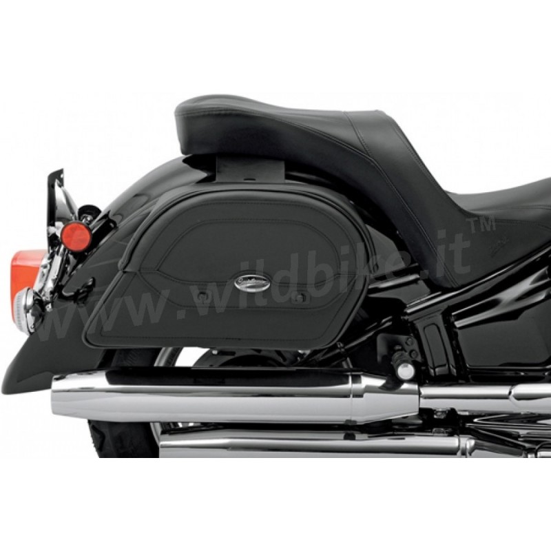 Monoborsa Mono Borsa Laterale Pelle Moto Custom Harley Davidson