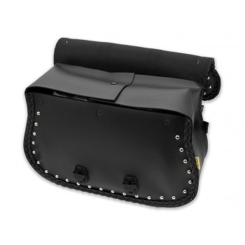 SADDLEBAGS LEATHER WARRIOR FOR CUSTOM MOTORCYCLE AND HARLEY DAVIDSON