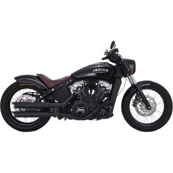 SCARICHI MARMITTE VANCE & HINES TWIN SLASH 3" SLIP-ONS NERI PER INDIAN SCOUT '15-'18