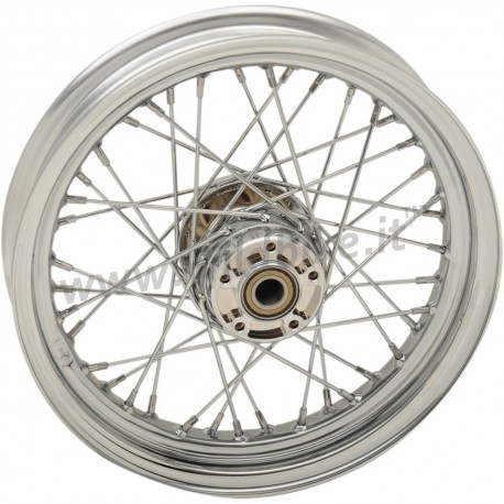 WHEELS REPLACEMENT LACED FRONT 40 SPOKES 16" x 3" CHROME FOR HARLEY DAVIDSON TOURING '08-'17