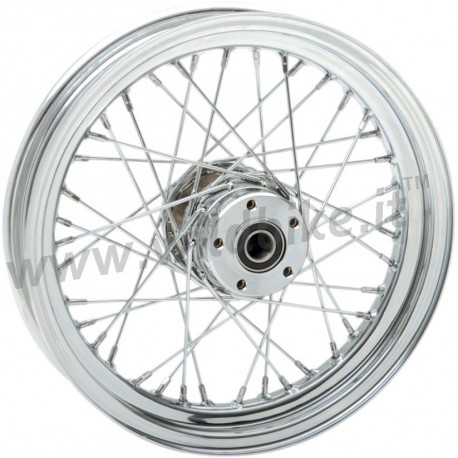 WHEELS REPLACEMENT LACED FRONT 40 SPOKES 16" X 3" CHROME FOR HARLEY DAVIDSON TOURING '00-'07
