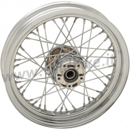 ROUES AVANT REMPLACEMENT LACETS 40 RAYONS 16" X 3" CHROME POUR HARLEY DAVIDSON TOURING '08-'17