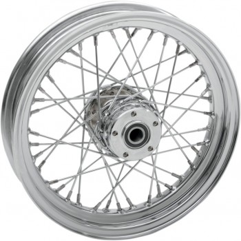 WHEELS REPLACEMENT LACED REAR 40 SPOKES 16" x 3" CHROME FOR HARLEY DAVIDSON TOURING '02-'07