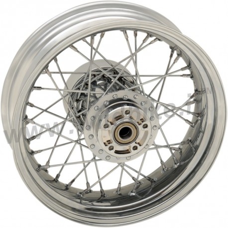 ROUES ARRIERE REMPLACEMENT LACETS 40 rayons 16" x 5" CHROME POUR HARLEY DAVIDSON TOURING '09-'18