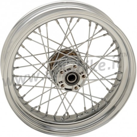 REAR WHEELS REPLACEMENT LACED 40 SPOKES 17"x 4.5" ABS CHROME FOR HARLEY DAVIDSON FXD DYNA '12-'17