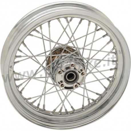 WHEELS REPLACEMENT LACED REAR 40 SPOKES 16" x 5" W/O ABS CHROME FOR HARLEY DAVIDSON TOURING '09-'18