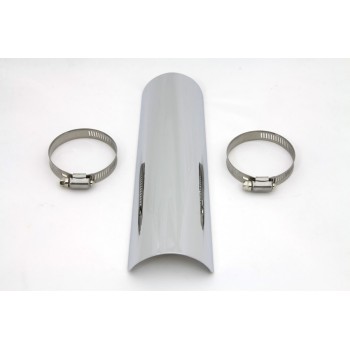 HEAT SHIELD LENGHT 25 CM. CHROME FOR EXHAUST MUFFLERS MOTORCYCLE