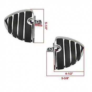 DRIVER FLOORBOARDS MINI COMFORT ISO® WINGS CHROME FOR TRIUMPH MOTORCYCLE