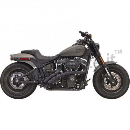 SCARICHI MARMITTE BASSANI SWEEPER RADIAL SLOTTED 2IN2 NERI OPACHI HARLEY DAVIDSON SOFTAIL M-EIGHT 18-24