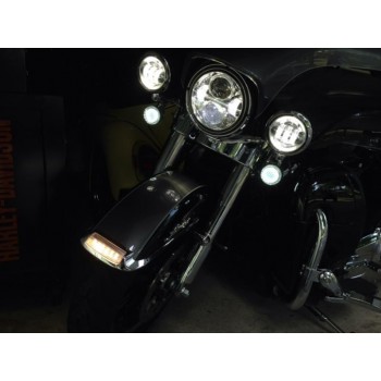 LED FRONT FENDER TIP LIGHT CLEAR FOR HARLEY DAVIDSON FLHTK/FLHTC TOURING '14-'18