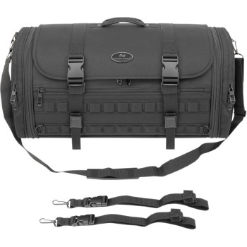 RACK TRAVEL BAG EXPANDABLE TR3300DE TACTICAL FOR CUSTOM MOTORCYCLE AND HARLEY DAVIDSON