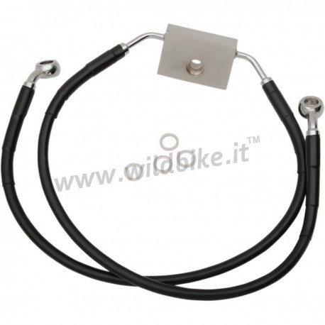 BLACK CABLE STANDARD WITH ABS STAINLESS STEEL LINE KITS FRONT BRAKE OEM 41800151 HARLEY DAVIDSON XL 883N IRON '14-'19