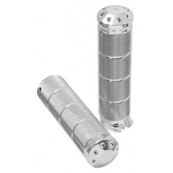 ANODIZED DELUXE KNURLED ALUMINIUM GRIPS FOR HARLEY DAVIDSON