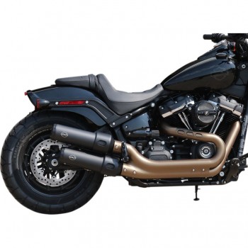 SCARICHI MARMITTE S&S GRAND NATIONAL SLIP-ON NERI OPACHI PER HARLEY DAVIDSON SOFTAIL FAT BOB 2018