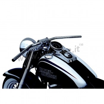 HANDLEBAR TRW DRAG BAR 79.5 CHROME 1 " WITH INDENT CUSTOM MOTORCYCLE AND HARLEY DAVIDSON