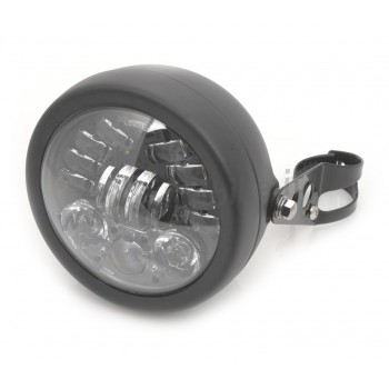 FLAT BLACK HEADLIGHT ASSEMBLY LED FRONT MULTIFUNCTIONAL EU APPROVED 6.5" SUPERLIGHT FOR MOTORCYCLE