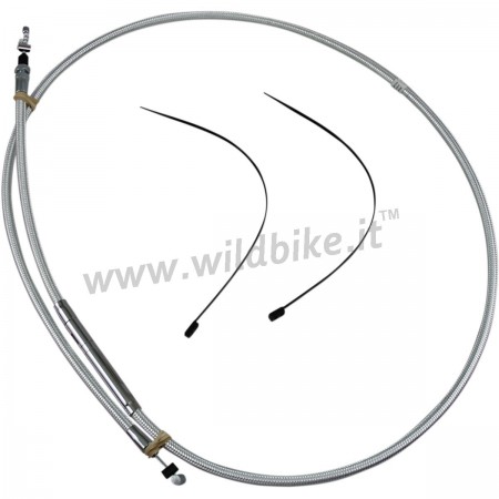 STAINLESS STEEL CLUTCH CABLE EXTENDED +2" FOR INDIAN SCOUT '15-'19