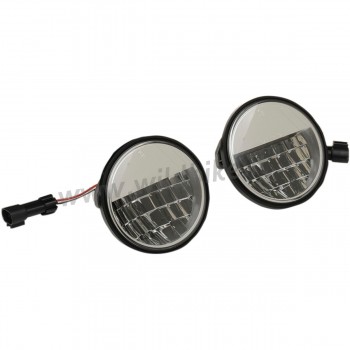LAMPS PASSING 4.5" LED REFLECTOR STYLE PREMIUM EU APPROVED FOR CUSTOM MOTORCYCLE AND HARLEY DAVIDSON