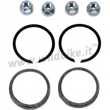 EXHAUST PORT GASKET KIT GRAPHITE HEX NUTS FOR PIPES AND MUFFLERS HARLEY DAVIDSON