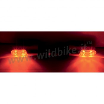 BLINKER SCHWARZ  DREHSIGNALE MIT AMBER POWER-LED HARLEY DAVIDSON XL SPORTSTER '00 -'19
