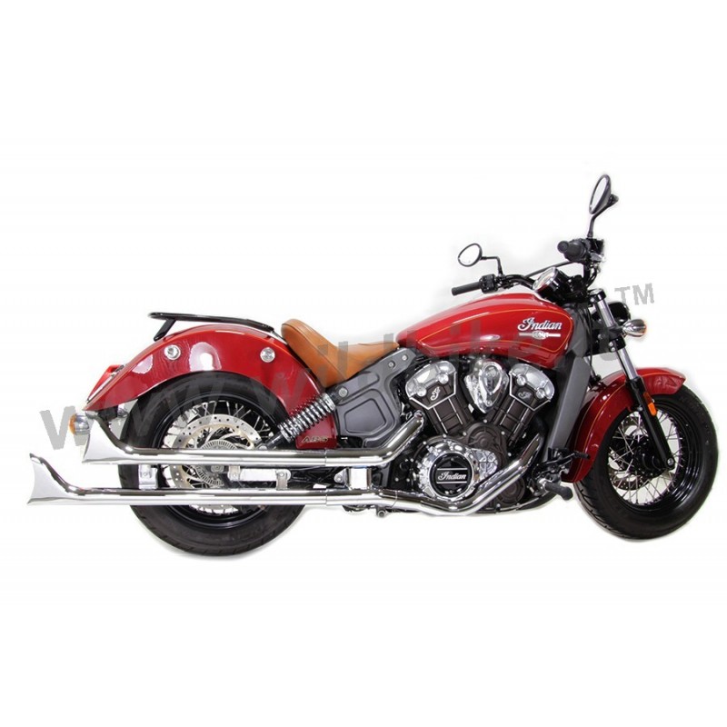 EXHAUSTS MUFFLER FISHTAIL CHROME FOR INDIAN SCOUT '15-'20