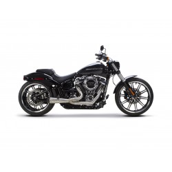 EXHAUST 2-INTO-1 SYSTEMS TBR COMPETITION S2 INOX HARLEY DAVIDSON FLFB FXBR FXDR SOFTAIL M-EIGHT