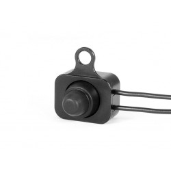 UNIVERSAL ON/OFF SWITCH BUTTON IN BLACK ALUMINUM FOR HANDLEBAR CUSTOM MOTORCYCLE