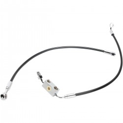 BLACK CABLE WITH ABS STAINLESS STEEL LINE KITS FRONT BRAKE EXT 27" HARLEY DAVIDSON XL SPORTSTER 14-20