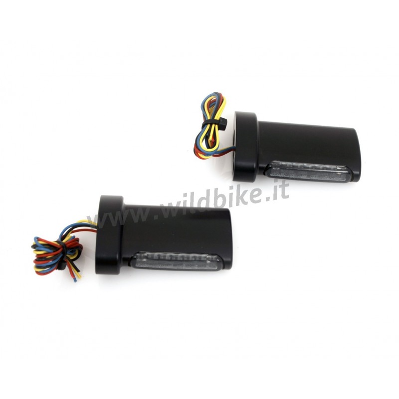 REAR MINI BLACKS TURN SIGNALS LED ALL IN ONE EU APPROVED FOR HARLEY DAVIDSON XL SPORTSTER 96-20