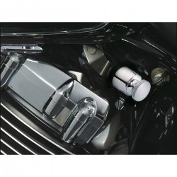 CHROME AIR STARTER KNOB COVER FOR CUSTOM MOTORCYCLES AND HARLEY DAVIDSON