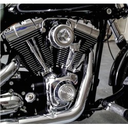 Luftfilter Rund Bendix Keihin Vergaser auf Harley-Davidson