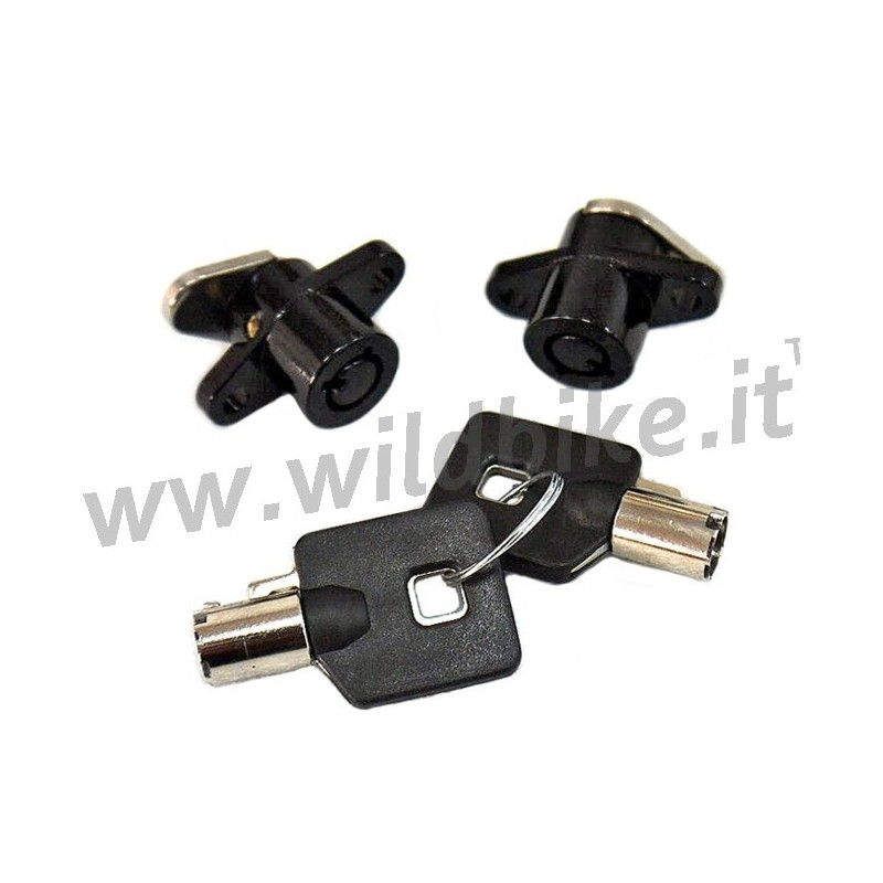 SADDLEBAGS LOCK KIT BLACK WITH KEYS FOR HARLEY DAVIDSON TOURING 93-13