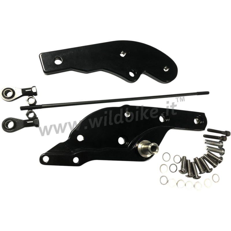 BLACK FORWARD CONTROL EXTENSION KIT + 3 " HARLEY DAVIDSON SOFTAIL M-EIGHT 18-22