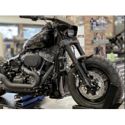 Motorrad Schwarz Scheinwerfer Verkleidung w/ Trigger-Lock Montage Kit Für  Harley Softail Street Bob 114 Standard Low Rider 2018-2022
