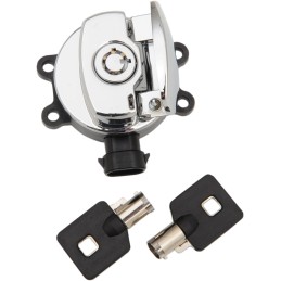 CHROME IGNITION SWITCH FOR HARLEY DAVIDSON FXD DYNA 12-17