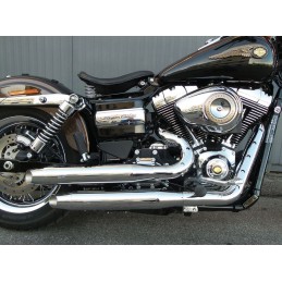 CHROME EXHAUSTS MCJ 2IN2 ROYAL SHORT EU APPROVED HARLEY DAVIDSON FXD DYNA 06-17