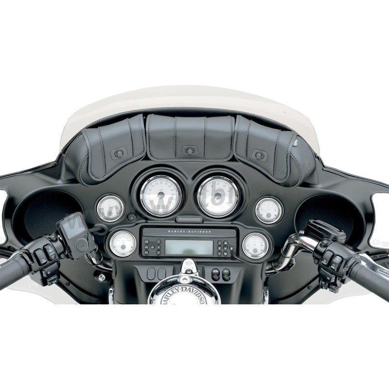 SACOCHES SET EN CUIR DELUXE PARE-BRISE BATWING HARLEY DAVIDSON FLH TOURING 96-13