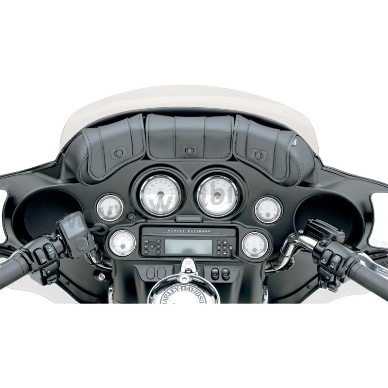 Leather windshield bags cheap for harley davidson