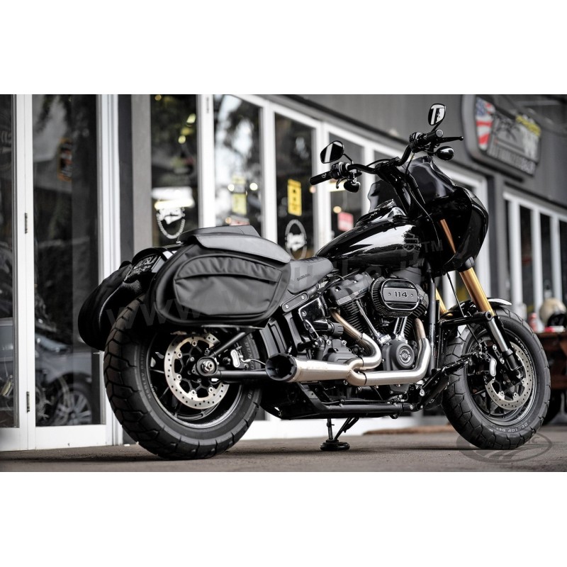 SCARICO TBR COMPETITION 2IN1 SHORTY TURN-OUT INOX HARLEY DAVIDSON FLFB FXBR FXDR SOFTAIL M-EIGHT 18-23