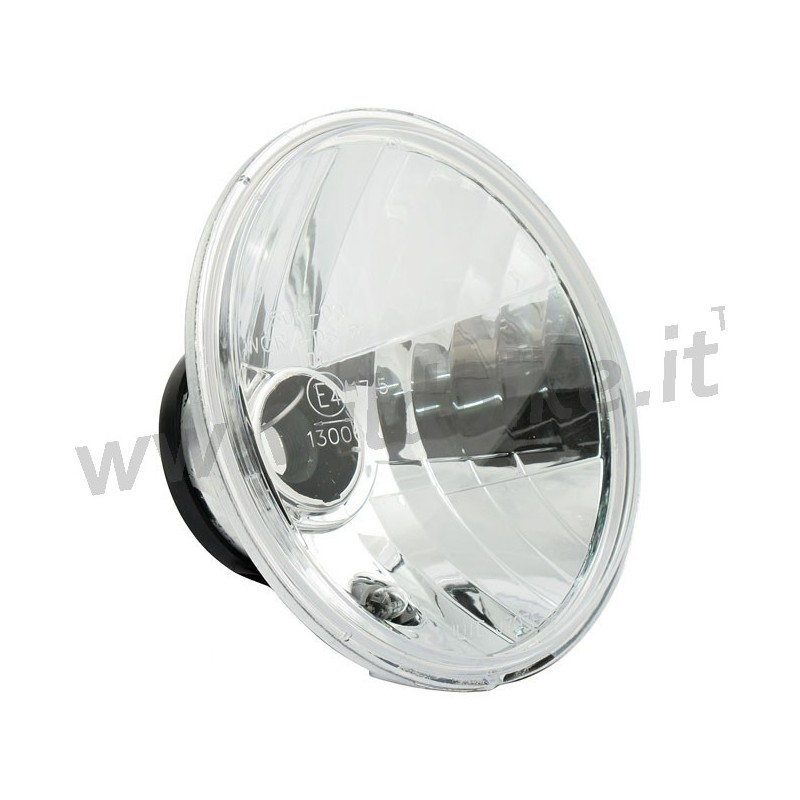 HEADLIGHT INSERT CLEAR 7" H4 55/60 W FOR CUSTOM MOTORCYCLE AND HARLEY DAVIDSON