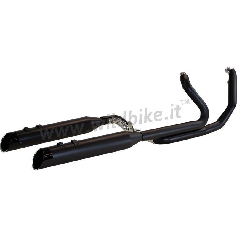 SISTEMA DI SCARICO KHROME WERKS TWO-STEP CROSSOVER 2IN2 NERO HARLEY DAVIDSON FLH FLT TOURING 17-23