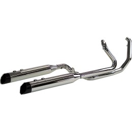 CHROME EXHAUST SYSTEM KHROME WERKS TWO-STEP CROSSOVER 2INTO2 HARLEY DAVIDSON FLH FLT TOURING 17-23